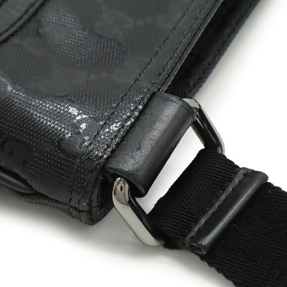 GUCCI Black Leather Shoulder Bag - Picture 6 of 10